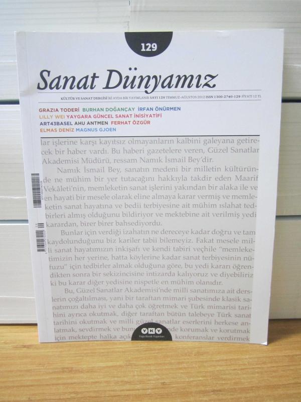 Sanat Dünyamız Dergisi - Sayı 129 - Temmuz Ağustos 2012