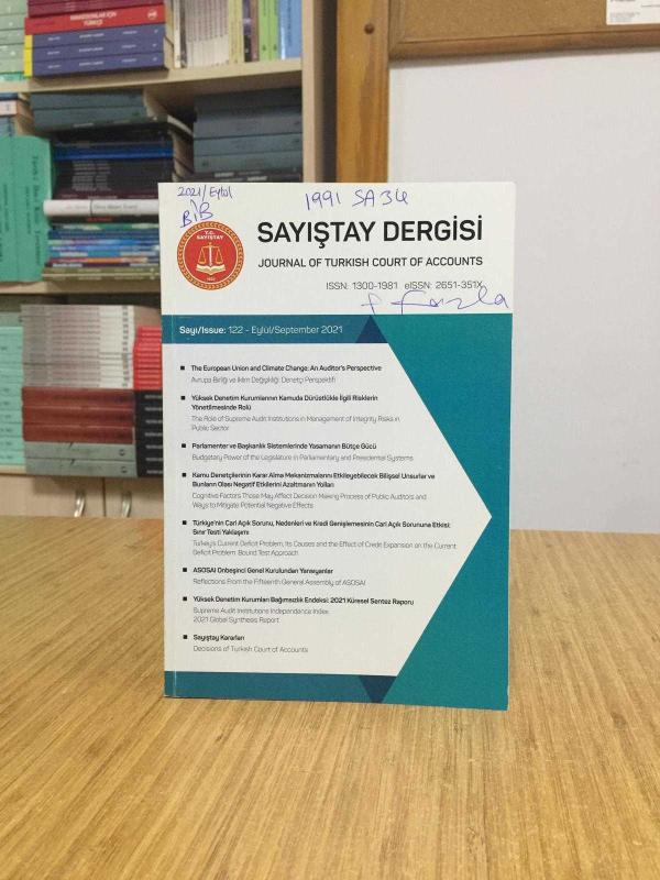 Sayıştay Dergisi - Sayı 122 - Eylül 2021