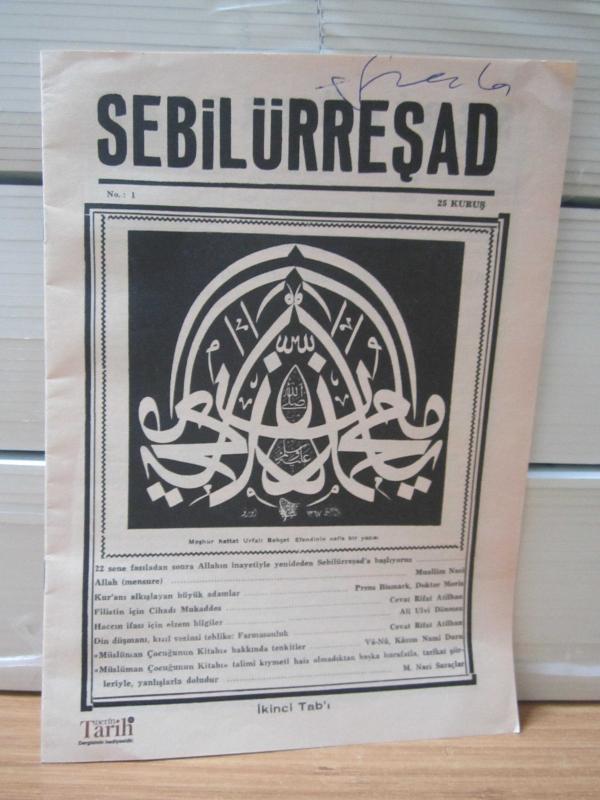 Sebilürreşad Dergisi - Cilt 1 Sayı 1 (Derin Tarih Dergisi Eki) Tıpkıbasım
