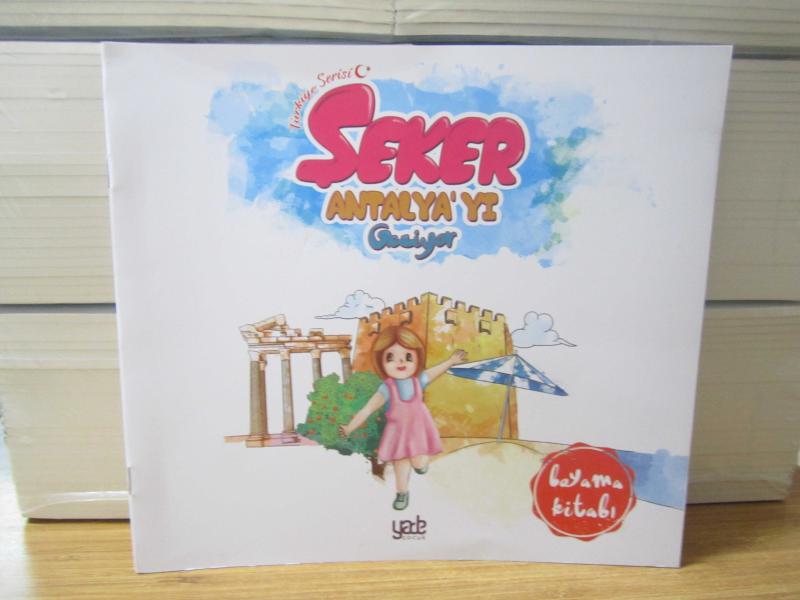 ŞEKER TÜRKİYE SERİSİ: ŞEKER ANTALYA'YI GEZİYOR [Boyama Kitabı]