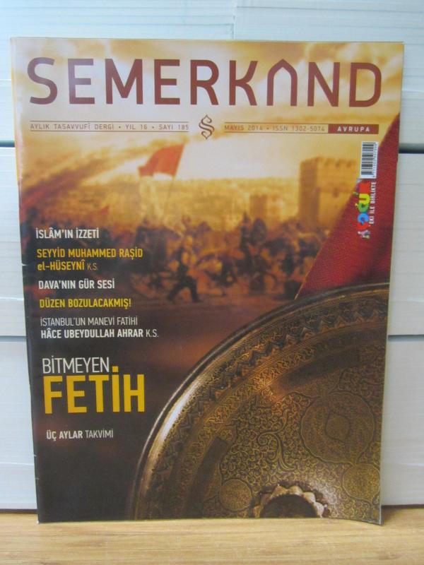 Semerkand Aylık Tasavvufi Dergi - Mayıs 2014 Sayı 185