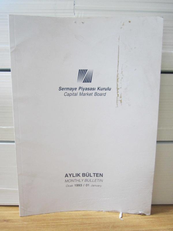 Sermaye Piyasası Kurulu Aylık Bülten - Ocak 1993 / 01