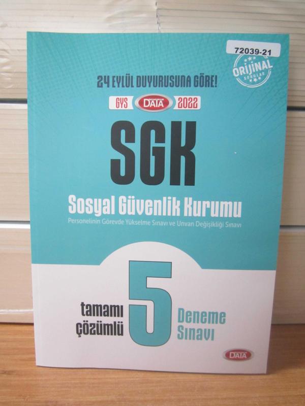 SGK Sosyal Güvenlik Kurumu Personelinin Görevde Yükselme Sınavı ve Unvan Değişikliği Sınavı / 5 DENEME SINAVI (24 Eylül Duyurusuna Göre GYS 2022)