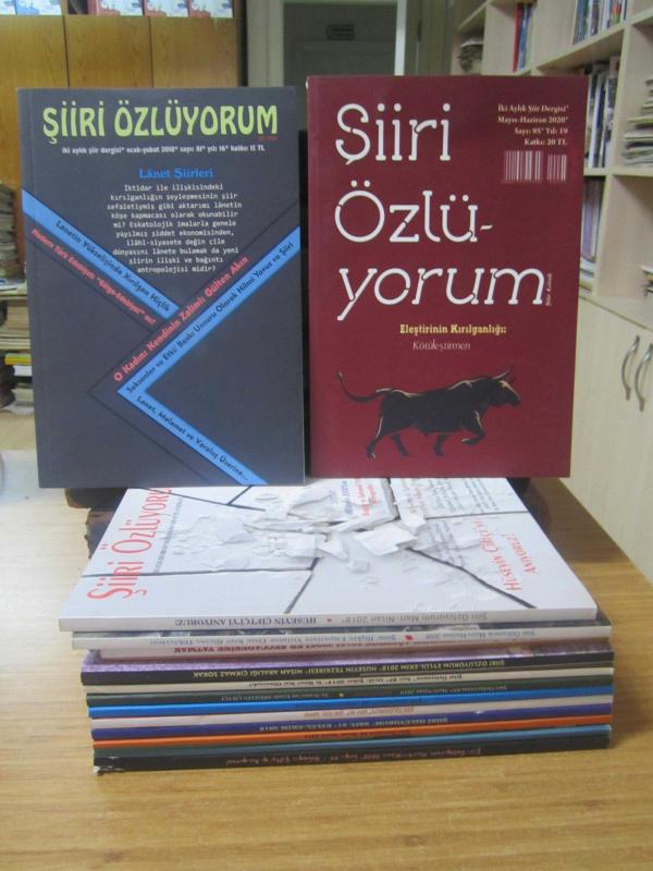 Şiiri Özlüyorum Dergisi - 14 Farklı Sayı TAKIM (2018-2020) - Sayılar: 81-95 ve Arası (86.Sayı YOK)