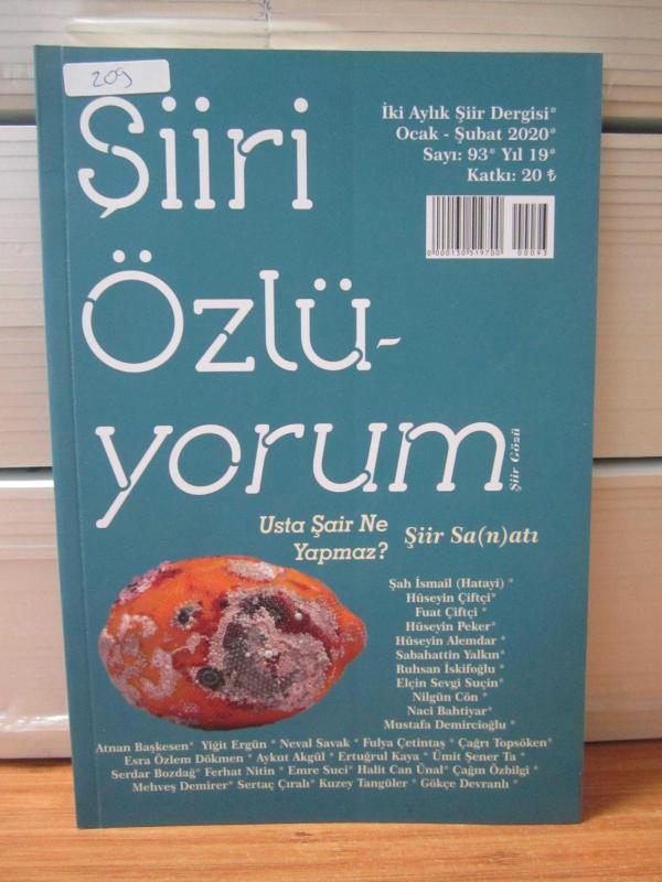 Şiiri Özlüyorum Dergisi - Sayı 93 - Ocak - Şubat 2020