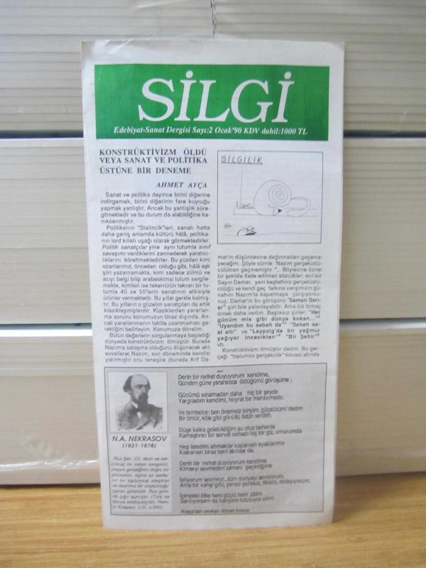 SİLGİ Edebiyat Sanat Dergisi - Sayı 2 - Ocak 1990