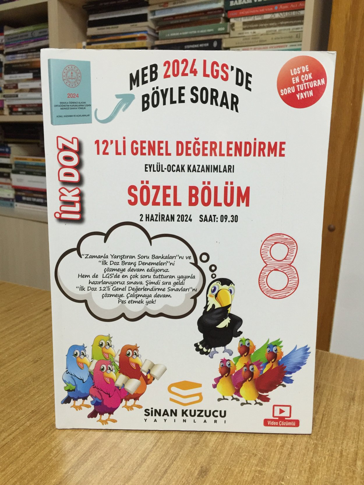 Sinan Kuzucu Yayınları 2024 LGS 8.Sınıf İlk Doz 12 li Sözel Değerlendirme Deneme