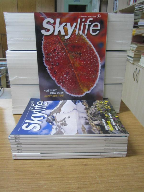 SKYLIFE Dergisi THY Turkish Airlines - 2003 Yılı 11 Farklı Sayı TAKIM (Sayılar: 234-236-237-238-239-240-241-242-243-244-245)