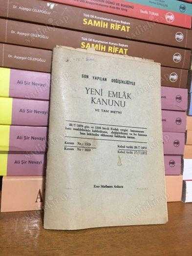 SON YAPILAN DEĞİŞİKLİĞİYLE YENİ EMLAK KANUNU VE TAM METNİ 1970
