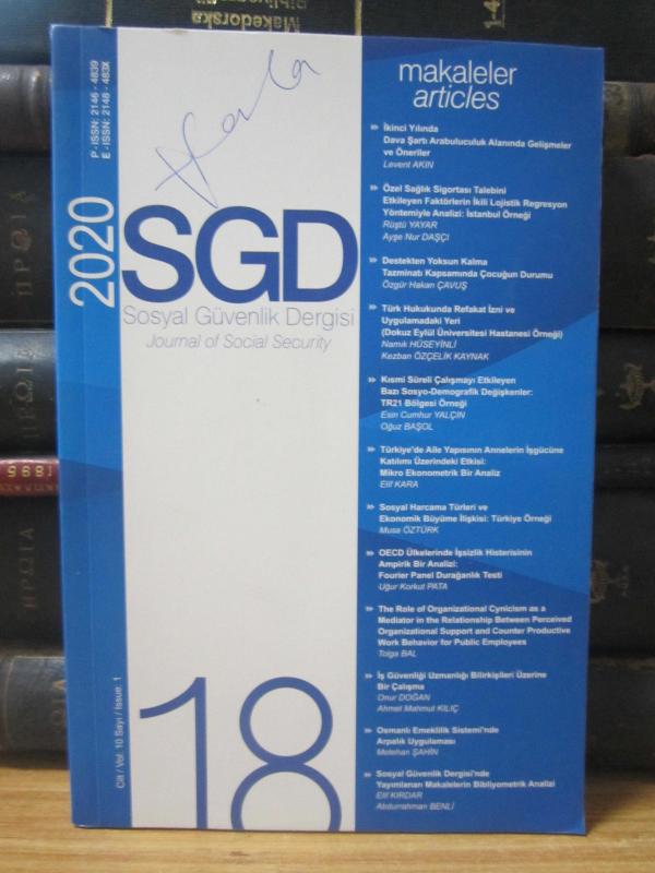 Sosyal Güvenlik Dergisi-Sosyal Güvenlik Kurumu-Yıl 2020-Sayı 1- Cilt 10