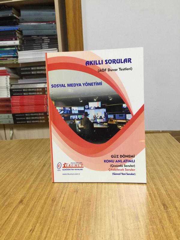 Sosyal Medya Yönetimi Akıllı Sorular AÖF Duvar Testleri / İlkumut Açıköğretim Yayınları