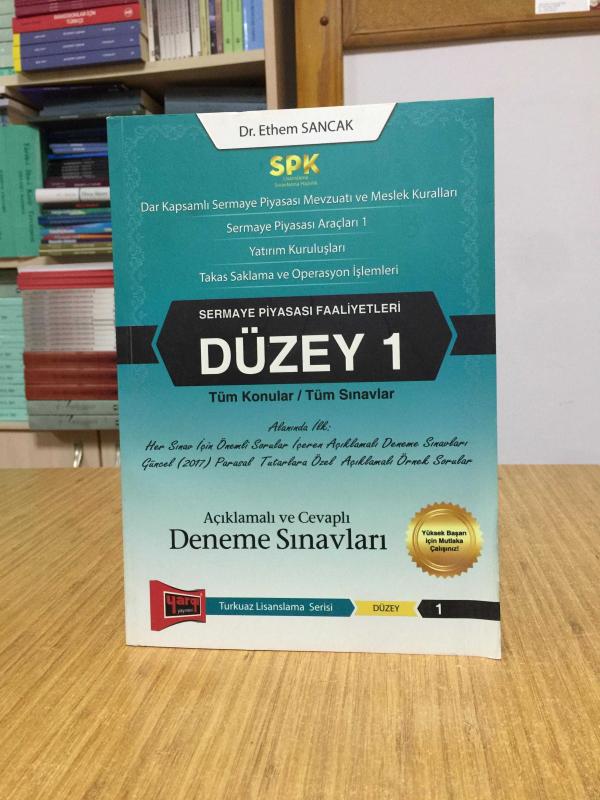 SPK Sermaye Piyasası Faaliyetleri Düzey 1 Açıklamalı ve Cevaplı Deneme Sınavları Yargı Yayınları
