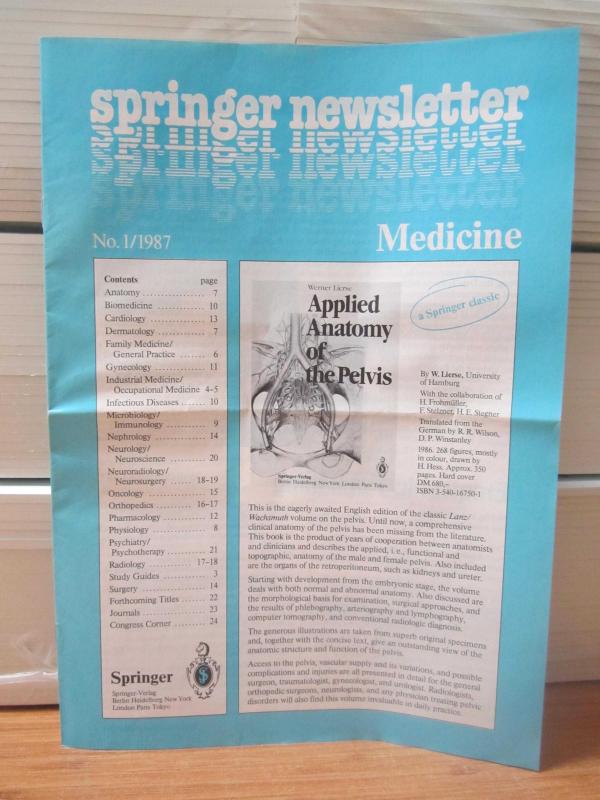Springer Newsletter - Medicine - No 1/1987
