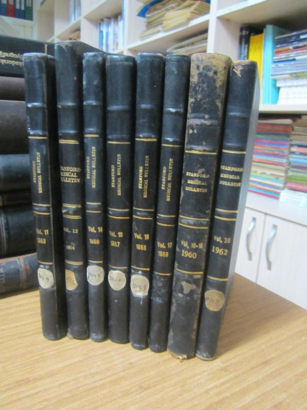 Stanford Medical Bulletin - Volumes: 11, 12, 14, 15, 16, 17, 18-19, 20 (Years: 1953-1962) - Stanford Medical Alumni Association
