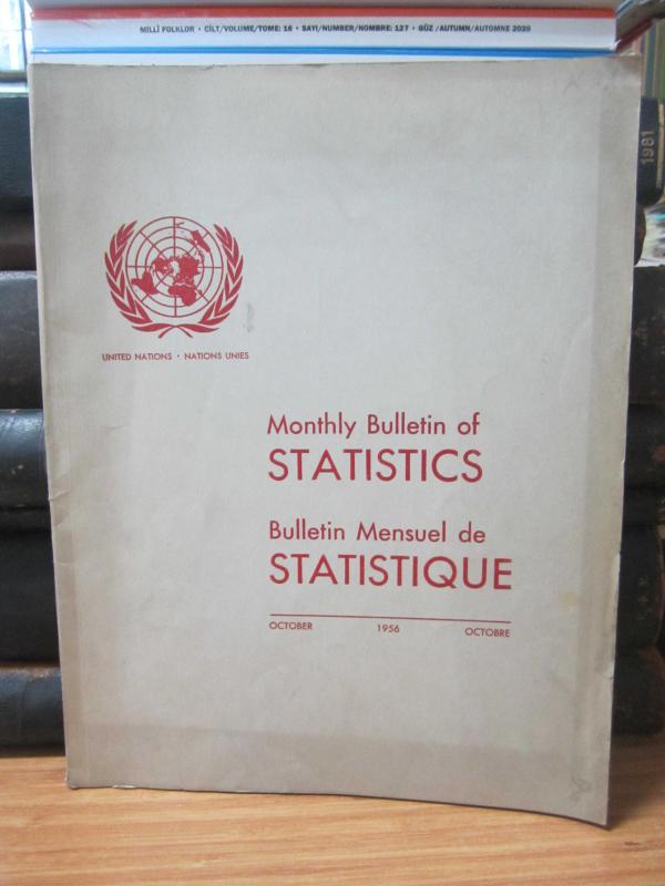 Statistical Office of The United Nations - Monthly Bulletin of Statistics - October 1956 - No 10