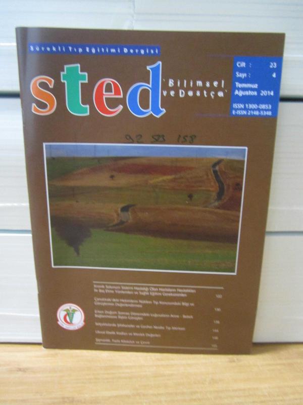 STED Sürekli Tıp Eğitimi Dergisi - Cilt 23 Sayı 4 - Temmuz Ağustos 2014