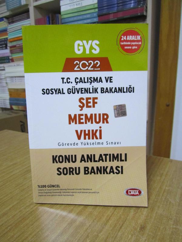 T.C. Çalışma ve Sosyal Güvenlik Bakanlığı GYS 2022 ŞEF MEMUR VHKİ Konu Anlatımlı Soru Bankası