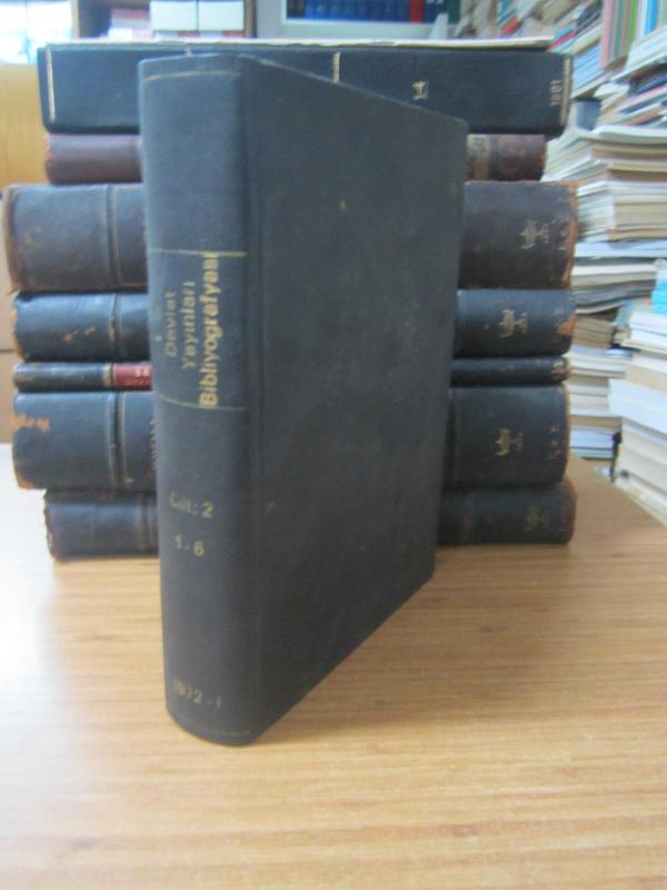 T.C.Devlet Yayınları Bibliyografyası Cilt 2 Sayı 1 - Ocak 1972 - Sayı 6 Haziran 1972 - Ciltli