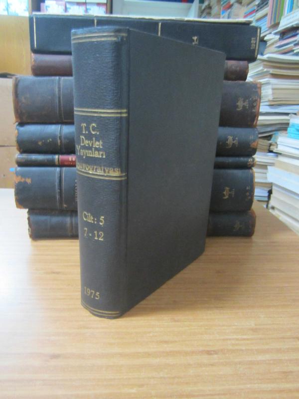 T.C.Devlet Yayınları Bibliyografyası Cilt 5 Sayı 7 - Temmuz 1975 - Sayı 12 Aralık 1975 - Ciltli