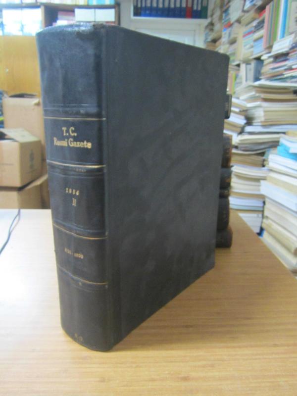 T.C.Resmi Gazete  - 1 Haziran 1954 Sayı 8721 - 8893 Ciltli