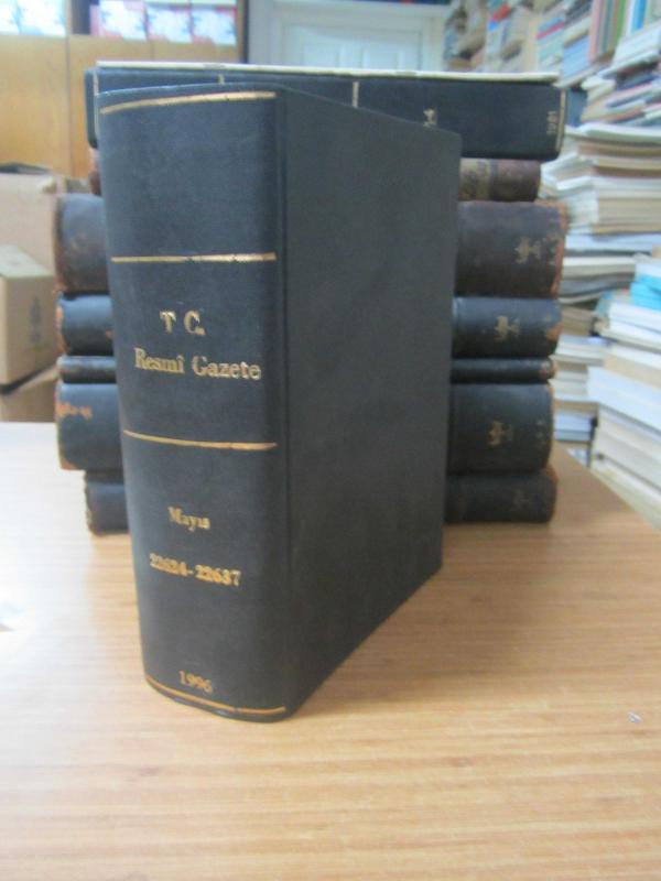 T.C.Resmi Gazete  - 2 Mayıs 1996  Sayı 22624 - 22637 Ciltli