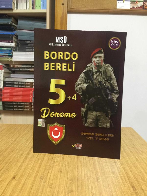 Takip MSÜ Bordo Bereli 5+4 Deneme Dijital Çözümlü Takip Yayınları