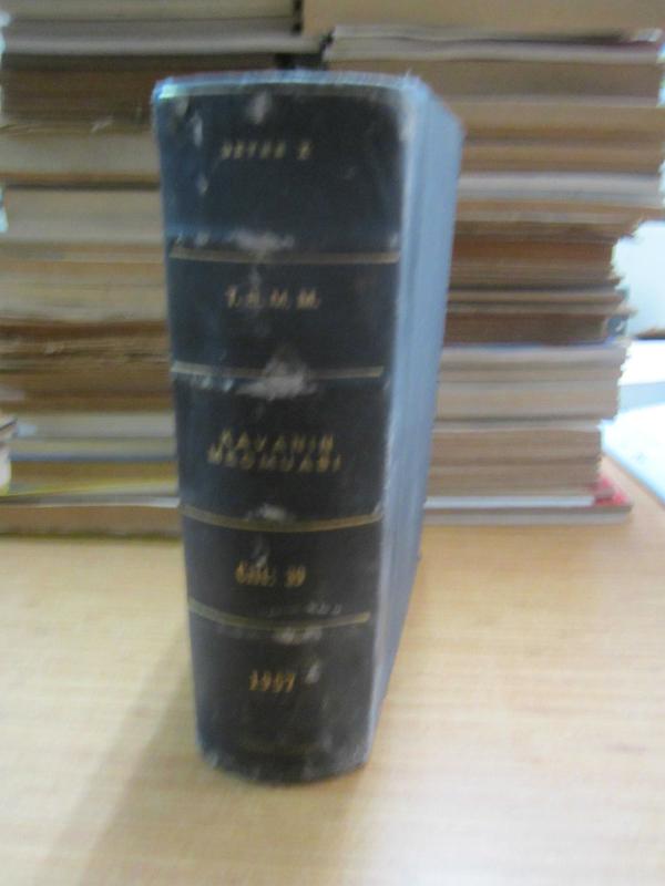 TBMM Kavanin Mecmuası Cilt 39 Devre X İçtima 3 1957 - Ciltli