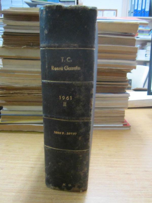 TC Resmi Gazete - 1 Ağustos 1961 Sayı 10869 - 10979