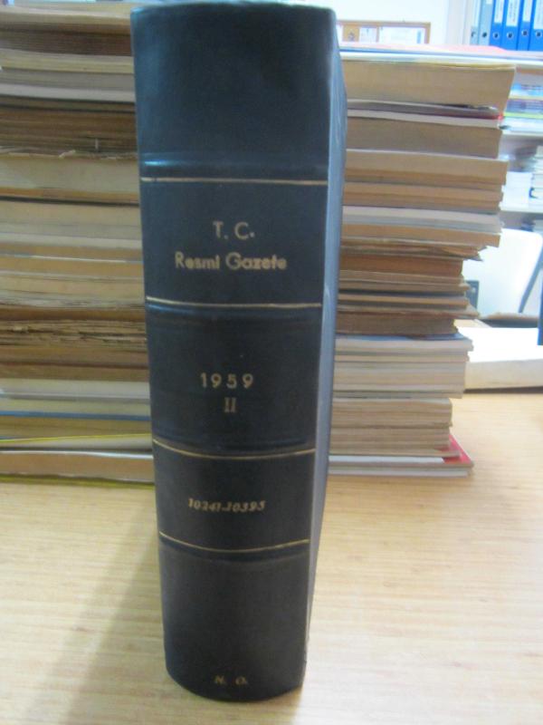 TC Resmi Gazete - 1 Temmuz 1959 Sayı 10241 - 10395