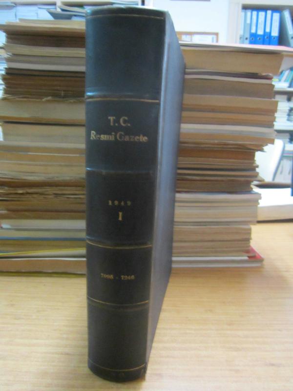 TC Resmi Gazete - 3 Ocak 1949 Sayı 7095 - 7246 - Ciltli