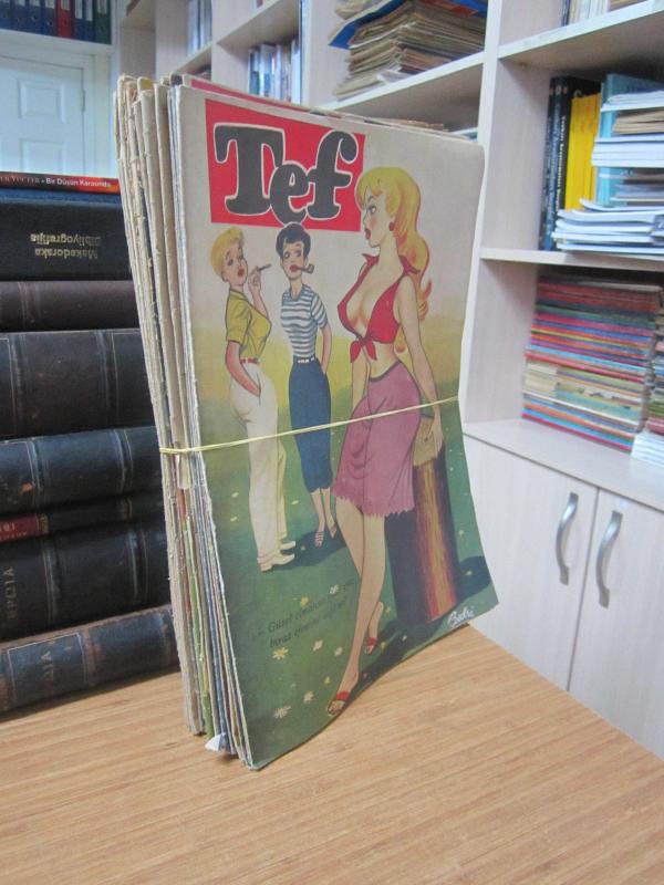 Tef Dergisi - 1954, 1955, 1960, 1961 Yıllarında Yayınlanmış 26 Farklı Sayı Mevcut (Sayılar Açıklamada)