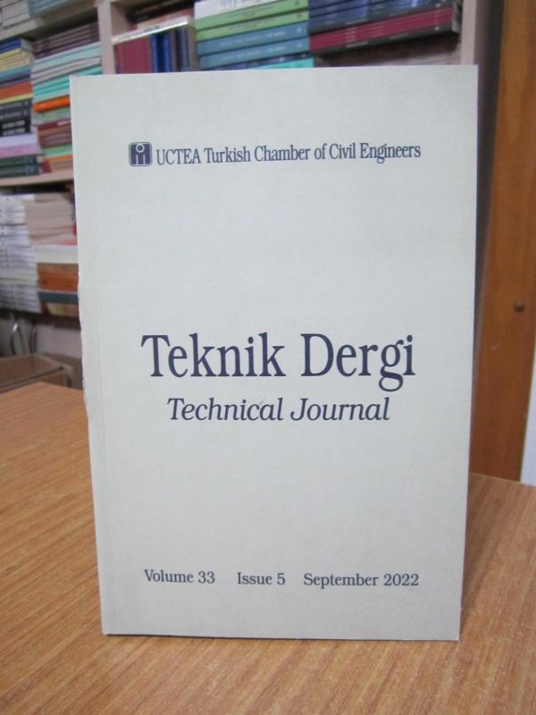 TEKNİK DERGİ UCTEA Turkish Chamber of Civil Engineers Technical Journal - Vol 33 Issue 5 - September 2022