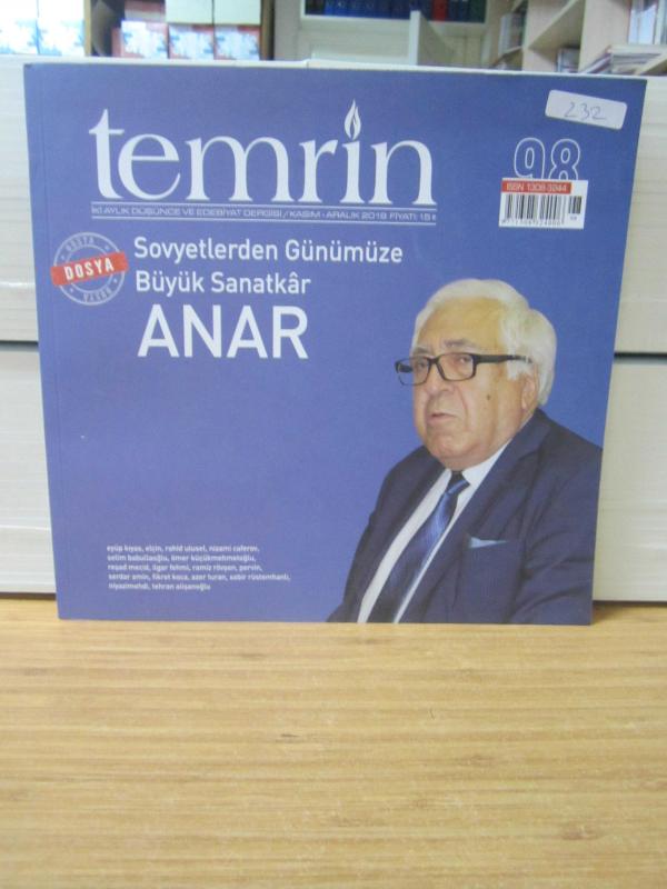 Temrin Dergisi - Sayı 98 - Kasım Aralık 2019 - Dosya: Sovyetlerden Günümüze Büyük Sanatkar ANAR