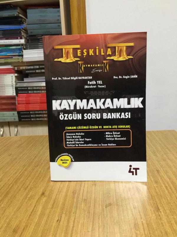 Teşkilat Kaymakamlık Özgün Soru Bankası 4T Yayınevi