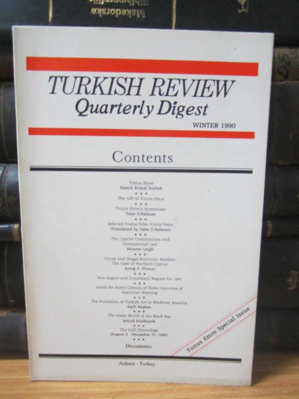 The Directorate General of Press and Information of The Turkish Republic  - Turkish Review Quarterly Digest - Winter 1990