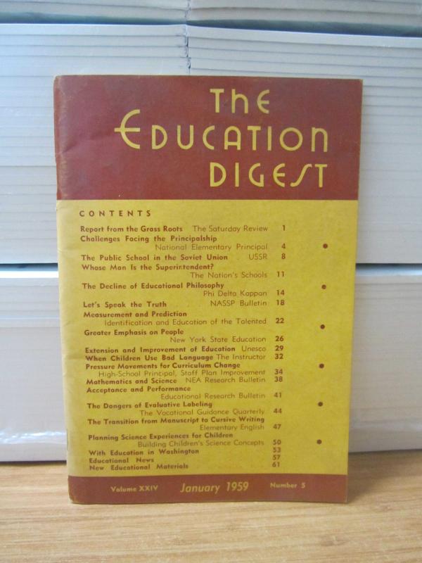 The Education Digest - Vol XXIV  No 5- January 1959
