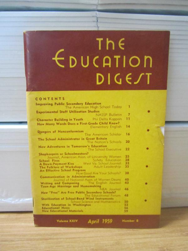 The Education Digest - Vol XXIV  No 8- April 1959