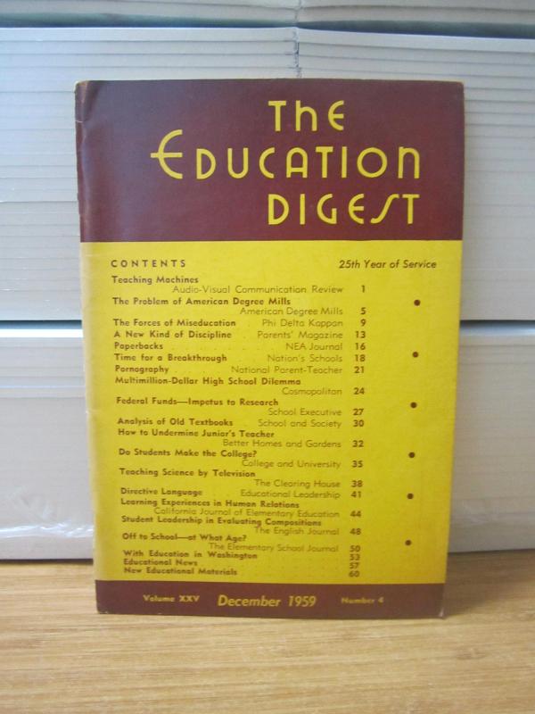 The Education Digest - Vol XXV  No 4- December 1959