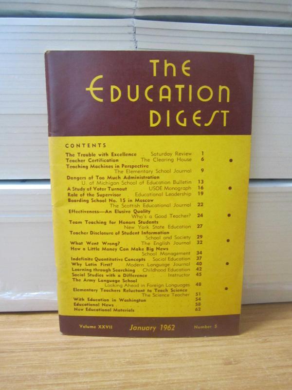 The Education Digest - Vol XXVII  No 5- January 1962