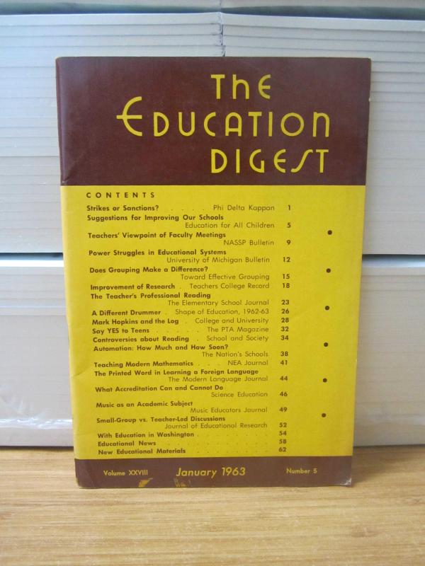 The Education Digest - Vol XXVIII  No 5- January 1963