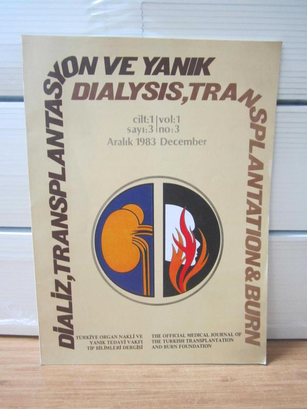The Official Medical Journal of The Turkish Transplantation and Burn Foundation - Vol 1 No 3 - December 1983