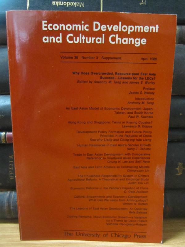 The University of Chicago Press - Economic Development and Cultural Change - Vol 36 No 3 - Supplement - April 1988