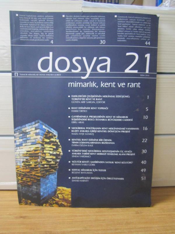 TMMOB Mimarlar Odası Ankara Şubesi - DOSYA - Sayı 33 - Yıl 2014