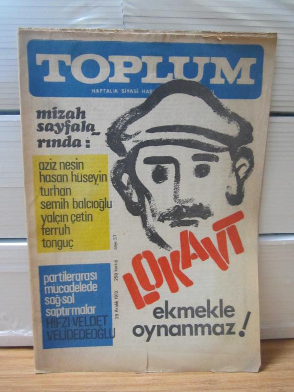TOPLUM Haftalık Siyasi Haber ve Yorum Dergisi - 29 Aralık 1972 - Sayı 37