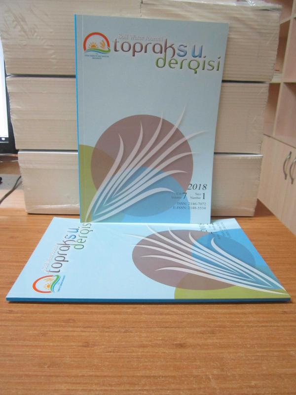 Toprak Gübre ve Su Kaynakları Merkez Araştırma Enstitüsü - Toprak Su Dergisi - 2018 Yılı Cilt 7 Sayı 1 ve Sayı 2 TAKIM