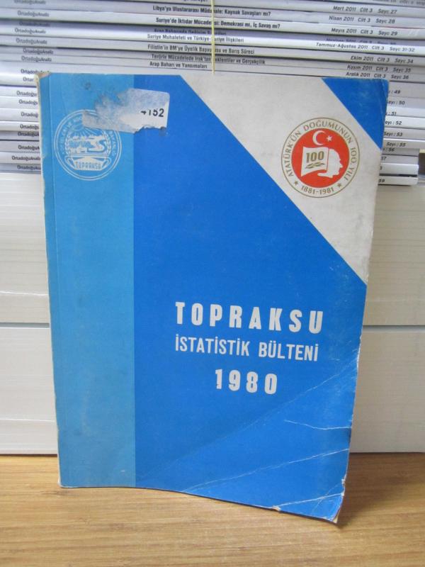 TOPRAKSU İstatistik Bülteni 1980