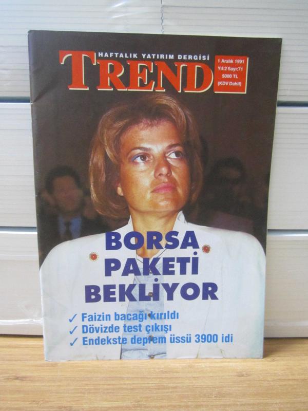 TREND Haftalık Yatırım Dergisi - 1 Aralık 1991 - Yıl 2 Sayı 71