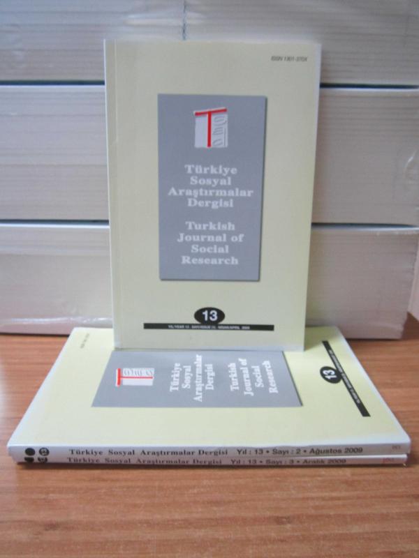 TSAD Türkiye Sosyal Araştırmalar Dergisi - 2009 Yılı 3 Sayı TAKIM (Sayılar: Nisan-Ağustos-Aralık) - Akademisyenler Birliği