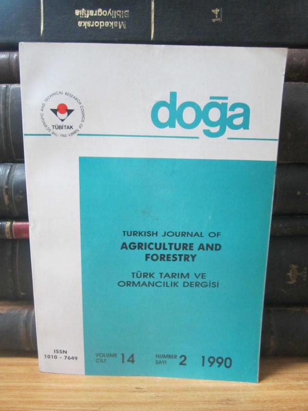 TÜBİTAK - Doğa Bilim Dergisi - Türk Tarım ve Ormancılık Dergisi - Cilt 14 Sayı 2 - 1990