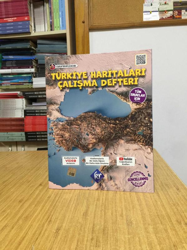 Tüm Sınavlar İçin Coğrafyanın Kodları Türkiye Haritaları Çalışma Defteri KR Akademi Yayınları